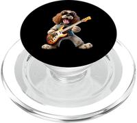 Rock Star Chien Jouant Guitare Électrique Dessin Animé PopSockets PopGrip pour MagSafe