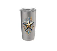 Rock Star Divine Diamond Gold Édition limitée Gobelet isotherme en acier inoxydable double paroi