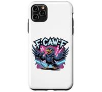 Rock Star, F-CAW-F Raven Gothic Art, Crow Funny Meme Coque pour iPhone 11 Pro Max