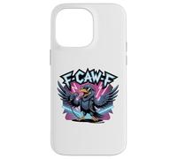Rock Star, F-CAW-F Raven Gothic Art, Crow Funny Meme Coque pour iPhone 14 Pro Max