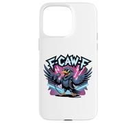 Rock Star, F-CAW-F Raven Gothic Art, Crow Funny Meme Coque pour iPhone 15 Pro Max