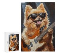 Rock Star Pomeranian Puzzle 300 Pièces Educa Jouet en Bois Cadeau Unique Décoration Intérieure Jeu Éducatif Challenge Toy Adultes Et Enfants À Partir De 14 Ans 300 PCS
