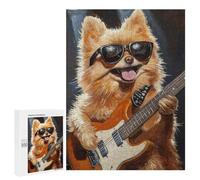 Rock Star Pomeranian Puzzle 500 Pièces Educa Jouet en Bois Cadeau Unique Décoration Intérieure Jeu Éducatif Challenge Toy Adultes Et Enfants À Partir De 14 Ans 500 PCS