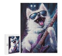 Rock Star Pup with Guitar -6 Puzzle 1000 Pièces Educa Jouet en Bois Cadeau Unique Décoration Intérieure Jeu Éducatif Challenge Toy Adultes Et Enfants À Partir De 14 Ans 500 PCS