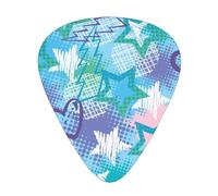 Rock Stars Flash,Lot de 12 médiators de guitare, 3 épaisseurs différentes pour guitare acoustique, basse, ukulélé