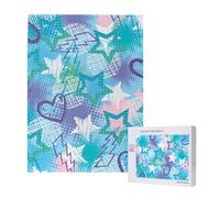 Rock Stars Flash,Puzzle Familial en Bois de 500 pièces pour Adultes et Adolescents