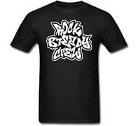 Rock Steady Crew Mens T Shirt Old School Hip Hop New York B Boy Crew Tee De La Soul Manches Courtes(X-Large)