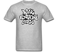 Rock Steady Crew T-Shirt Old School Hip-Hop New York B-Boy Crew Tee De La Soul T-Shirt Grey L