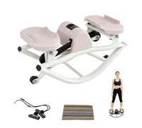 Rock Stepper, Step Rocker Side to Side, équipement de Fitness adapté à Une Utilisation à Domicile, en Appartement et en résidence Universitaire Pink
