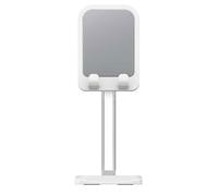 Rock Supporto Allungabile Per Smartphone E Tablet, Docking Station Compatta Bianca