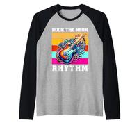 Rock The Neon Rhythm (Guitare électrique) Manche Raglan