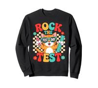 Rock The Test Day Motivational Cat Sweatshirt