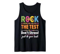 Rock The Test Dont Stress Citation de Motivation pour l'école Débardeur