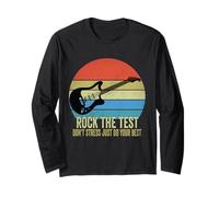 Rock The Test Dont Stress Test Day Funny Testing Day Profesor Manche Longue