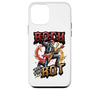 Rock Til You Rot Rock Music Guitare Squelette Rocker Coque pour iPhone 12 Mini