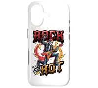 Rock Til You Rot Rock Music Guitare Squelette Rocker Coque pour iPhone 17