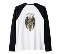 Rock Warrior Angel Guitare Vintage Rock Music Manche Raglan