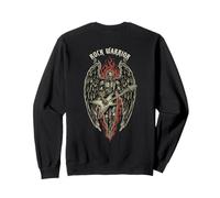 Rock Warrior Angel Guitare Vintage Rock Music Sweatshirt