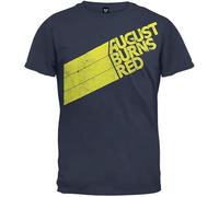 Rockabilia August Burns Red Stripes Pullover Men's Crewneck T-Shirt Short Sleeve Top Unisex Pure Cotton Tee Navy XL