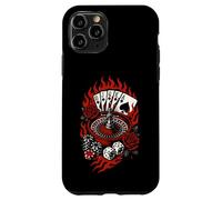 Rockabilly Casino Gambling Tatouage rétro années 50 Coque pour iPhone 11 Pro