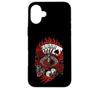 Rockabilly Casino Gambling Tatouage rétro années 50 Coque pour iPhone 16 Plus