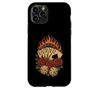 Rockabilly Casino Gothique Jeu de poker vintage Coque pour iPhone 11 Pro