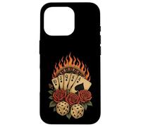 Rockabilly Casino Gothique Jeu de poker vintage Coque pour iPhone 16 Pro