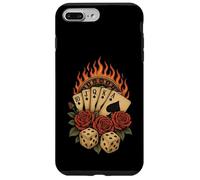 Rockabilly Casino Gothique Jeu de poker vintage Coque pour iPhone 7 Plus/8 Plus