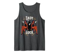 Rockabilly Devil Girl Lady Lucky Spade Retro Vintage Casino Débardeur