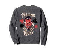 Rockabilly Feeling Lucky Devil Dice Retro Vintage Casino des années 50 Sweatshirt