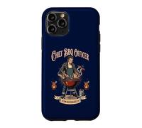 Rockabilly Grillmeister Chef BBQ Officer Coque pour iPhone 11 Pro