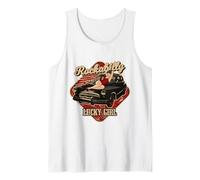 Rockabilly Hot Rod Oldtimer Lucky Girl Tattoo Pin-Up Débardeur