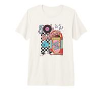 Rockabilly Lets Go to The Hop Jukebox rétro Classique des années 1950 T-Shirt Haut de Gamme