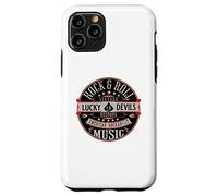 Rockabilly Music Lucky Devil Retro Vintage 1950's Rock Roll Coque pour iPhone 11 Pro