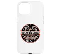 Rockabilly Music Lucky Devil Retro Vintage 1950's Rock Roll Coque pour iPhone 15