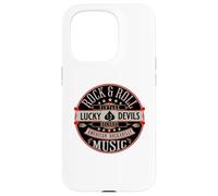 Rockabilly Music Lucky Devil Retro Vintage 1950's Rock Roll Coque pour iPhone 15 Pro