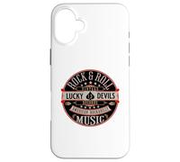 Rockabilly Music Lucky Devil Retro Vintage 1950's Rock Roll Coque pour iPhone 16 Plus