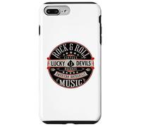 Rockabilly Music Lucky Devil Retro Vintage 1950's Rock Roll Coque pour iPhone 7 Plus/8 Plus