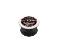 Rockabilly Music Lucky Devil Retro Vintage 1950's Rock Roll PopSockets PopGrip Adhésif