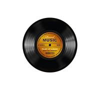 Rockbites Tapis de Souris Schallplatte - Record Music Gold / 20 cm de diamètre / 101198