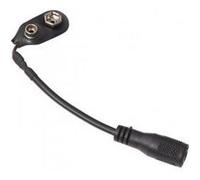 RockBoard Adaptateur batterie clip 9V clip (femelle : 2,1 x 5,5 mm)