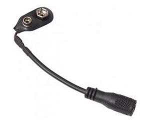 RockBoard Adaptateur batterie clip 9V clip (femelle : 2,1 x 5,5 mm)