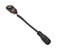 RockBoard Power Ace Convertisseur de batterie avec clip de batterie 9 V vers prise baril 2,1 x 5,5 mm