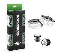 ROCKBROS 2 Pcs Rubans de Guidon pour Vélo Route, 230cm Guidonlines EVA de Vélo Route Épaisse avec 2 Embouts, Rubans de Cintre Antidérapants Universelles Confrtables, Blanc