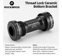 ROCKBROS - adaptateur de supports de pédalier de vélo, roulement en céramique, presse, axe BSA pour Shimano R8000 6800 R7000 SRAM GXP SRAM DUB ROTOR 3D BBright-DUB