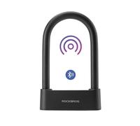 ROCKBROS Antivol à Empreinte Digitale, Étanche IP6 pour Vélo, Antivol luetooth, Recharge USB pour Vélo, Gravel, Scooter, Moto, Gym, Bureau, Maison