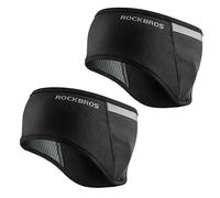 ROCKBROS Bandeau d'oreille Polaire Hiver Cache-Oreilles Confortable Extensible Réfléchissant Unisexe Hommes Femmes pour Sport Quotidien Running Randonnée
