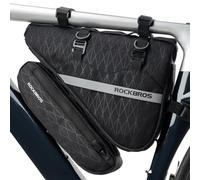 ROCKBROS Bike Triangle Bag, Waterproof Bike Triangle Frame Bag, 2 in 1 Multifunctional Bicycle Storage Bag, 2L Cycling Pouch for Mountain Road Bike