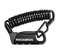 ROCKBROS Câble Antivol à Combinaison pour Casque de Moto avec Câble en Acier de 120cm et 4mm d'épaisseur, Antivol pour Skis avec Code Numérique pour Vélo Léger pour Scooter E-Bike Scooter Poussette