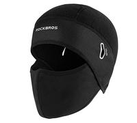ROCKBROS Cagoule Vélo Court Hiver Cache-Visage sous-Casque Bonnet d'hiver Bonnet de vélo avec Trou de Lunettes pour Vélo Moto Ski Randonnée Hommes Femmes